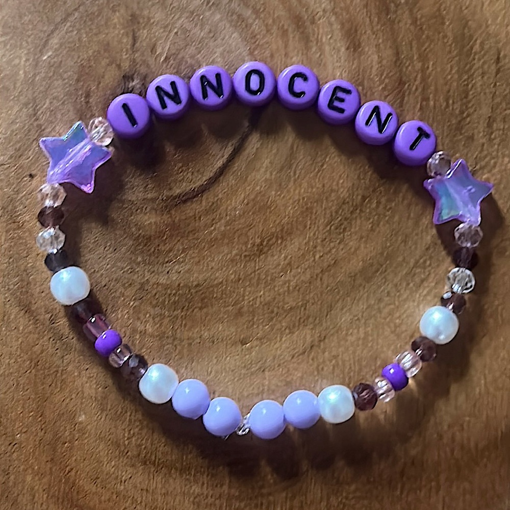 5 for $20 Taylor Swift Handmade Friendship Beaded Bracelet
“Innocent”